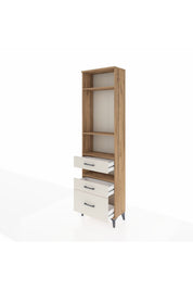 Arges Dolap 4 Raflı 3 Çekmeceli 60x30x221 - S29M096V7A