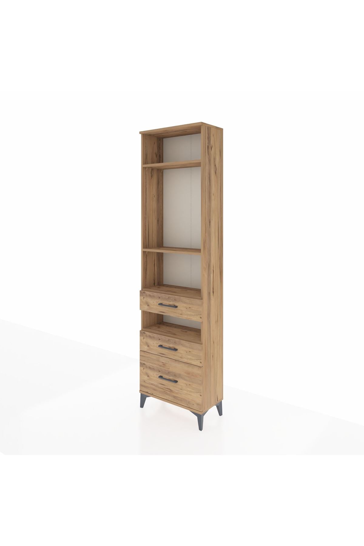 Arges Dolap 4 Raflı 3 Çekmeceli 60x30x221 - S29M096V9A