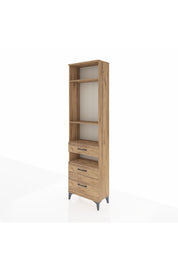 Arges Dolap 4 Raflı 3 Çekmeceli 60x30x221 - S29M096V9A