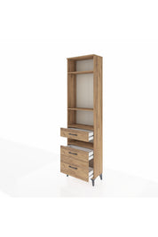 Arges Dolap 4 Raflı 3 Çekmeceli 60x30x221 - S29M096V9A