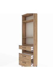 Arges Dolap 4 Raflı 3 Çekmeceli 60x30x221 - S29M096V9A