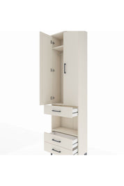 Arges Dolap 3 Raflı 3 Çekmeceli Tek Askılı 60x30x221 - S29M097V1A