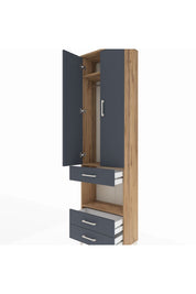 Arges Dolap 3 Raflı 3 Çekmeceli Tek Askılı 60x30x221 - S29M097V8A