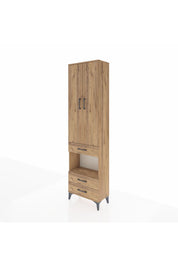 Arges Dolap 3 Raflı 3 Çekmeceli Tek Askılı 60x30x221 - S29M097V9A