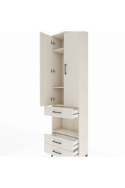 Arges Dolap 4 Raflı 3 Çekmeceli 2 Kapaklı 60x30x221 - S29M098V1A