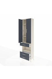 Arges Dolap 4 Raflı 3 Çekmeceli 2 Kapaklı 60x30x221 - S29M098V2A