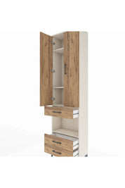 Arges Dolap 4 Raflı 3 Çekmeceli 2 Kapaklı 60x30x221 - S29M098V3A