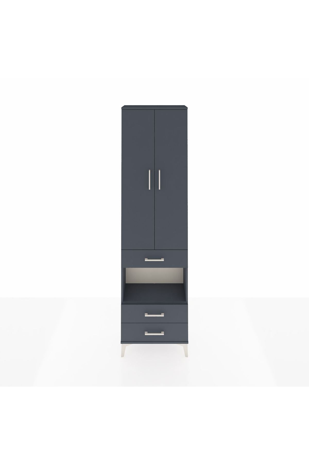 Arges Dolap 4 Raflı 3 Çekmeceli 2 Kapaklı 60x30x221 - S29M098V5A