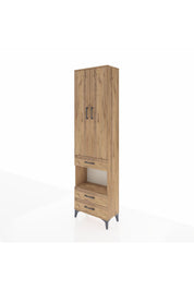 Arges Dolap 4 Raflı 3 Çekmeceli 2 Kapaklı 60x30x221 - S29M098V9A