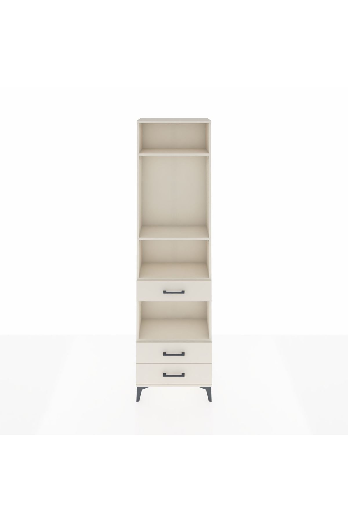 Arges Dolap 4 Raflı 3 Çekmeceli 60x30x221 - S29M099V1A
