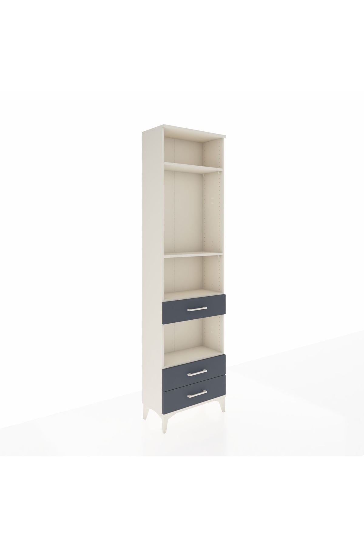 Arges Dolap 4 Raflı 3 Çekmeceli 60x30x221 - S29M099V2A