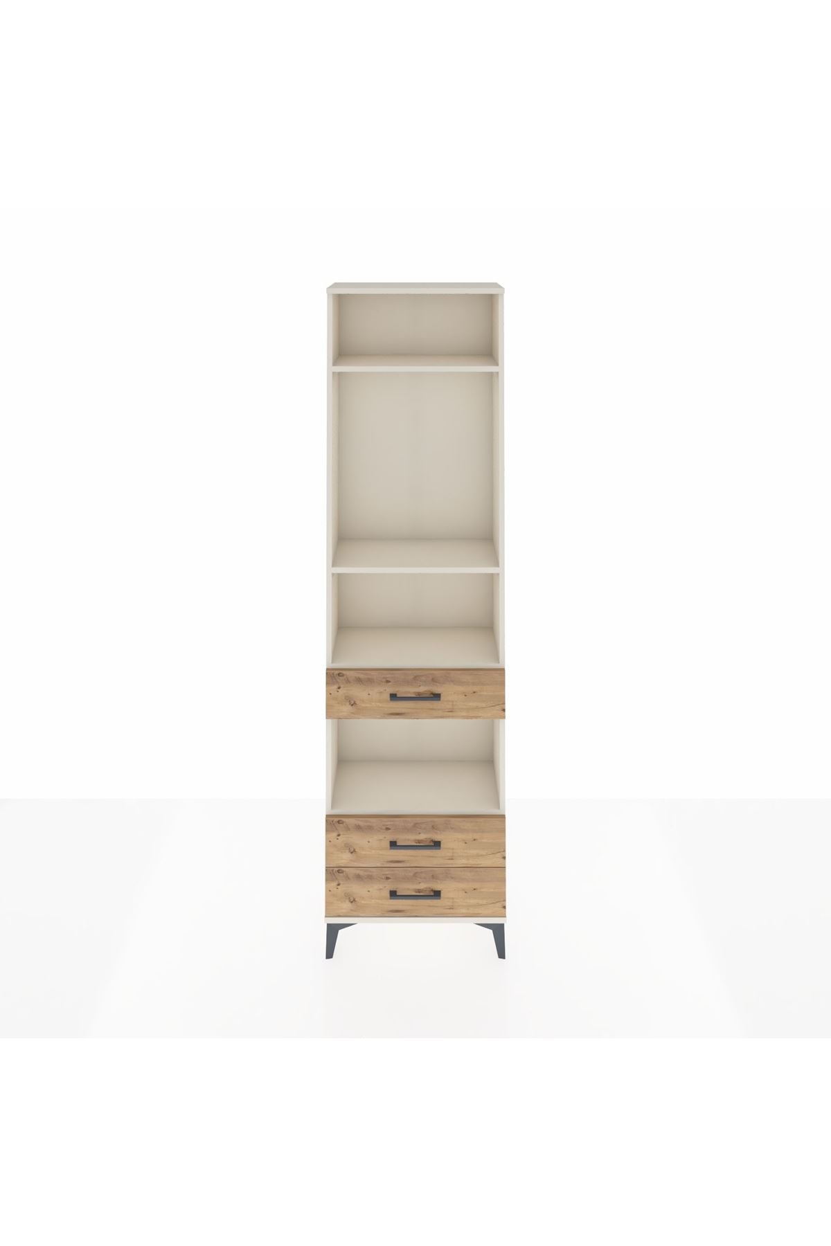 Arges Dolap 4 Raflı 3 Çekmeceli 60x30x221 - S29M099V3A