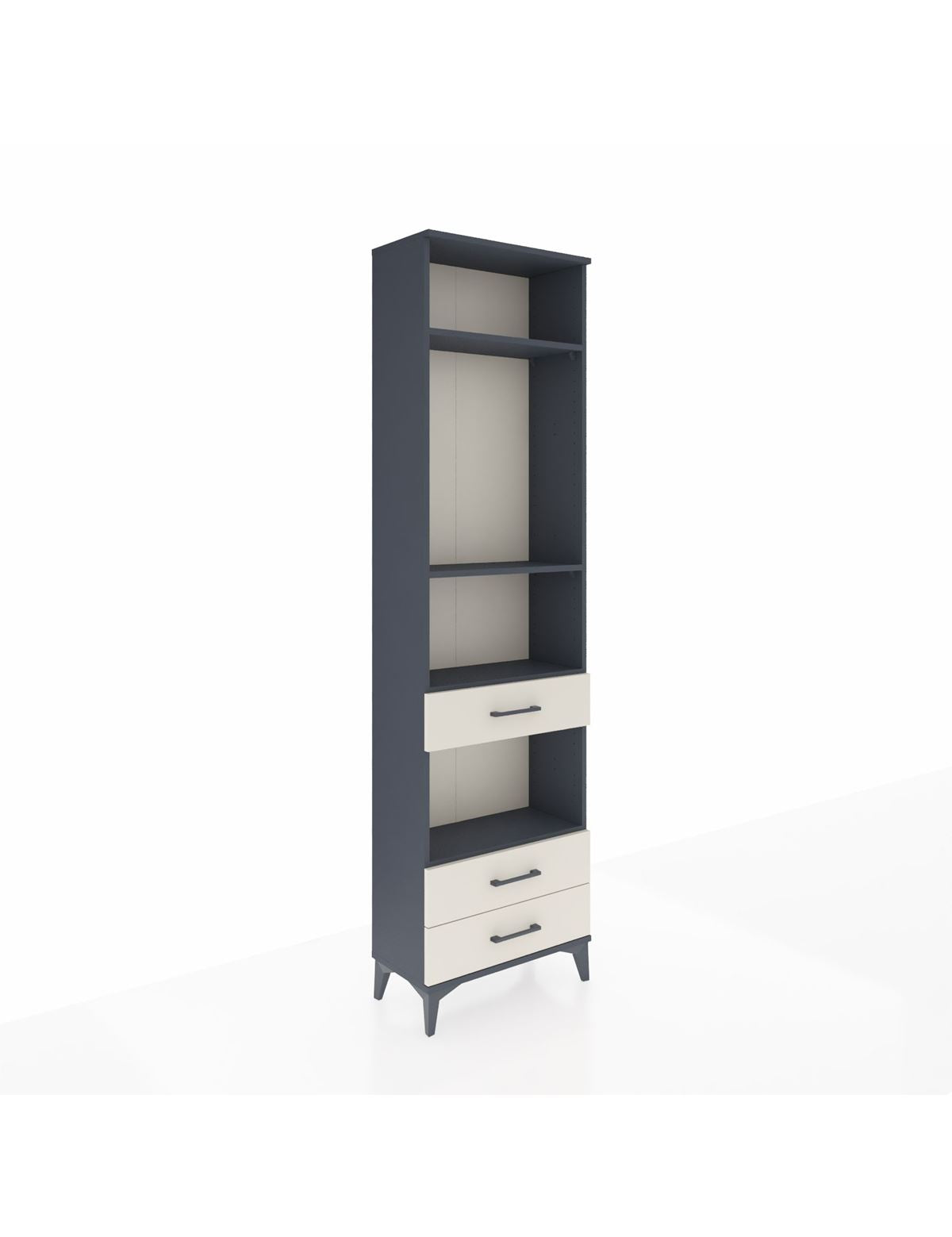 Arges Dolap 4 Raflı 3 Çekmeceli 60x30x221 - S29M099V4A