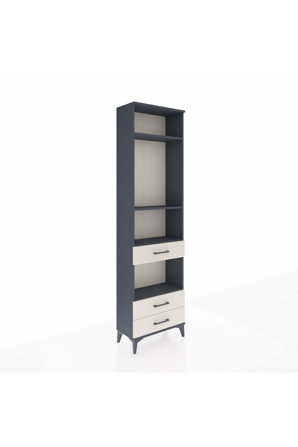 Arges Dolap 4 Raflı 3 Çekmeceli 60x30x221 - S29M099V4A