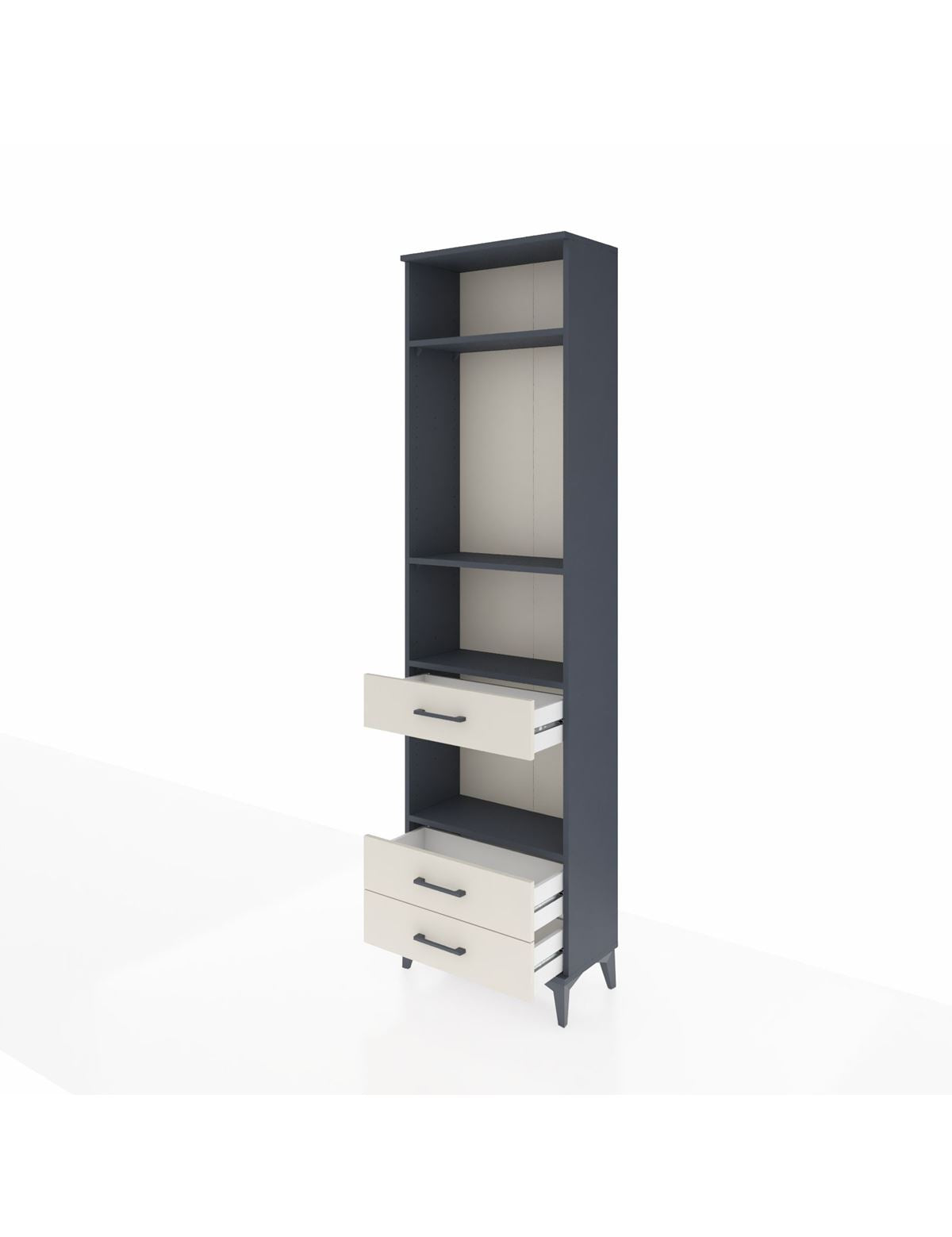 Arges Dolap 4 Raflı 3 Çekmeceli 60x30x221 - S29M099V4A