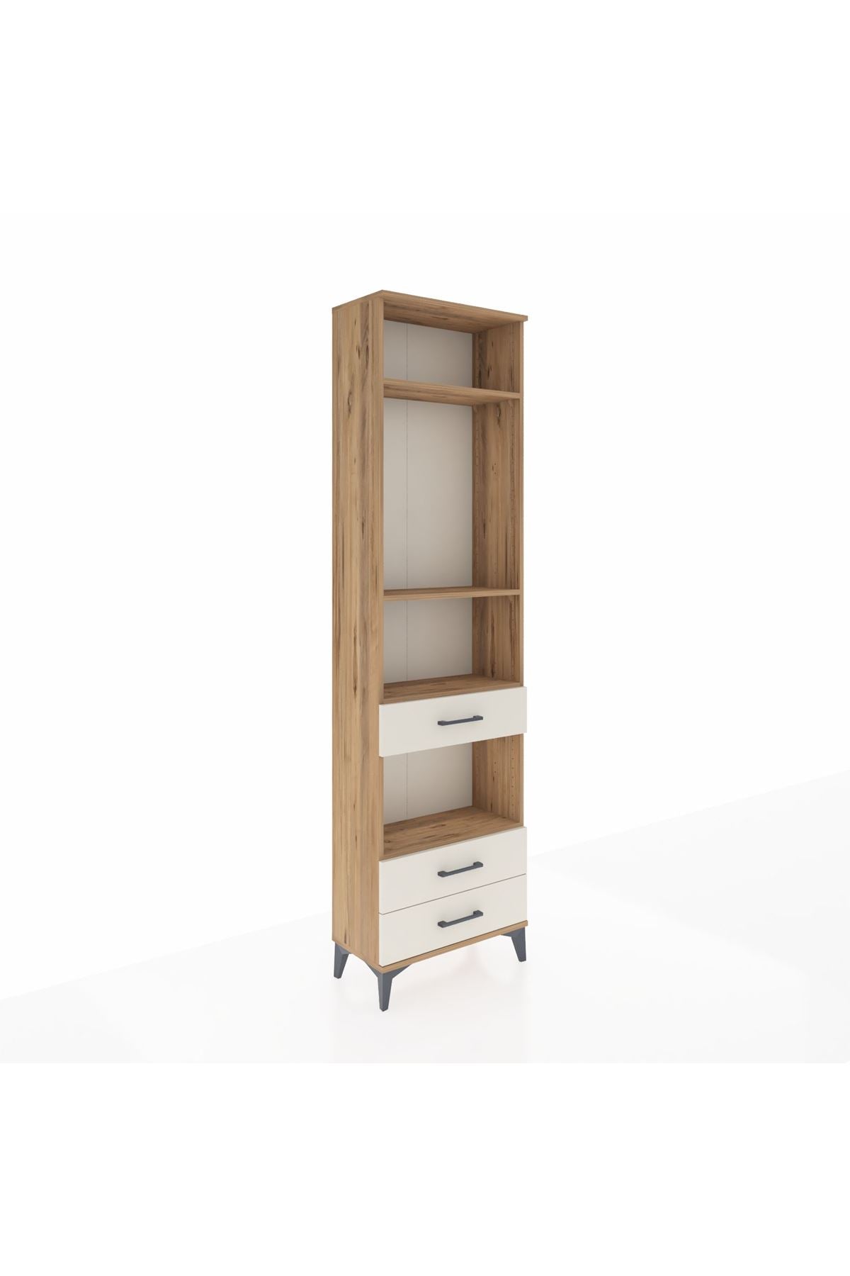 Arges Dolap 4 Raflı 3 Çekmeceli 60x30x221 - S29M099V7A