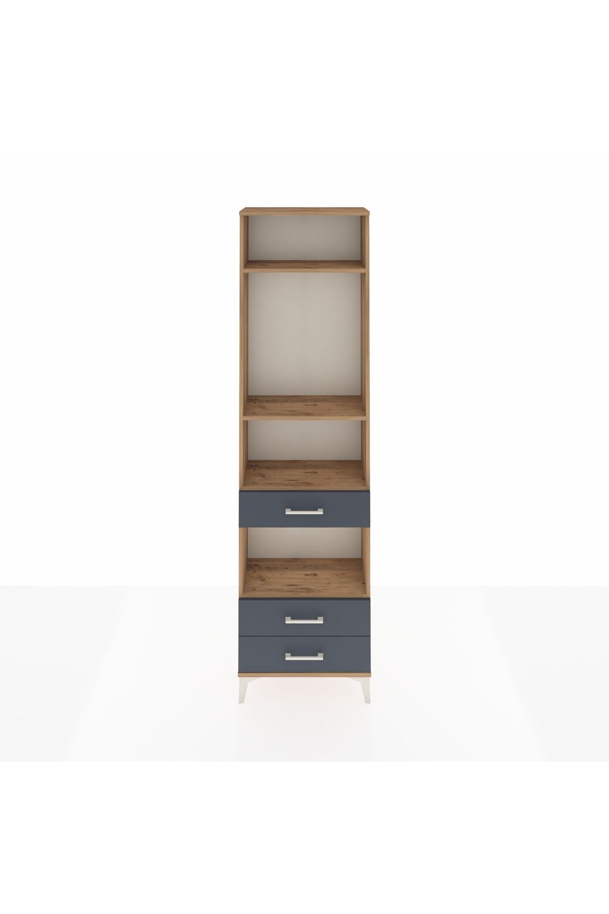 Arges Dolap 4 Raflı 3 Çekmeceli 60x30x221 - S29M099V8A