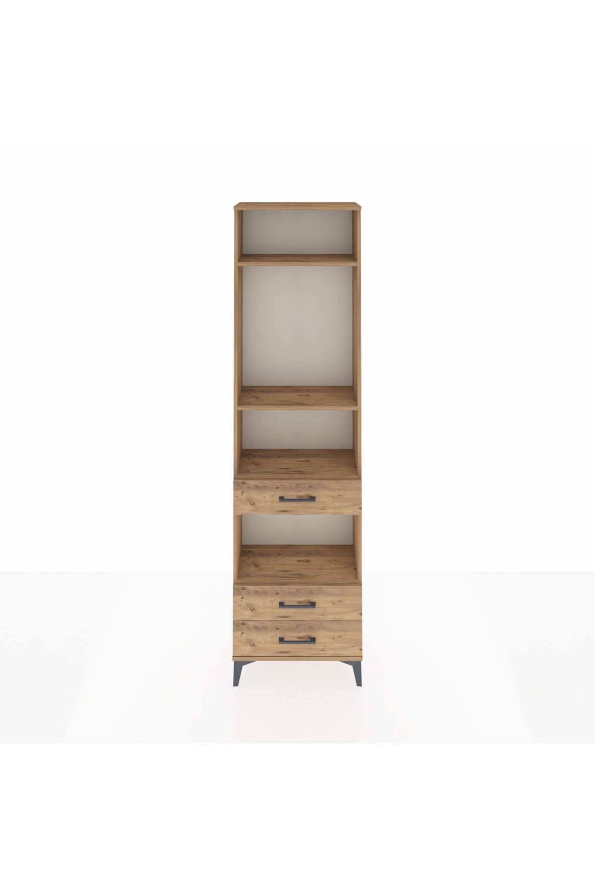 Arges Dolap 4 Raflı 3 Çekmeceli 60x30x221 - S29M099V9A