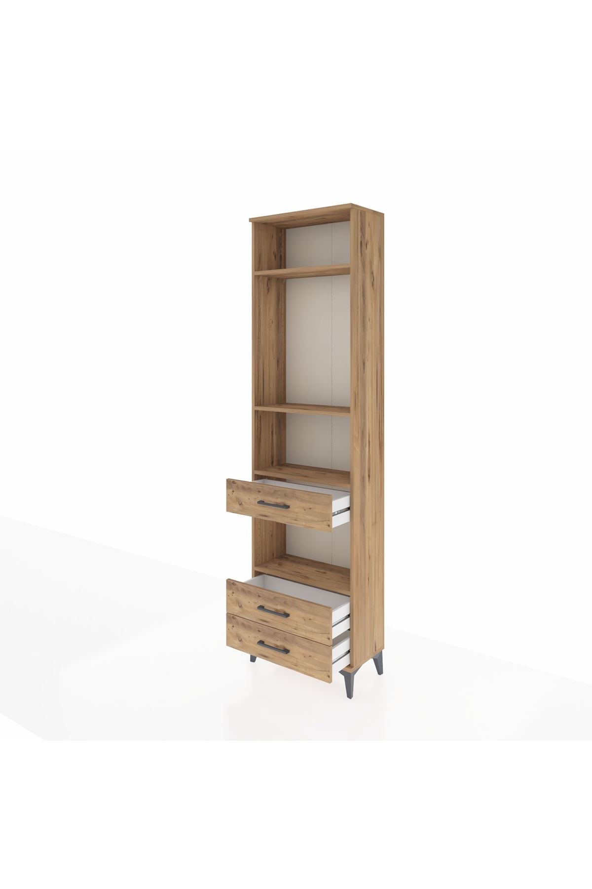 Arges Dolap 4 Raflı 3 Çekmeceli 60x30x221 - S29M099V9A