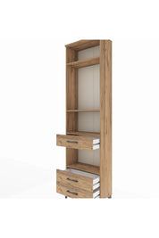 Arges Dolap 4 Raflı 3 Çekmeceli 60x30x221 - S29M099V9A