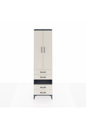 Arges Dolap 3 Raflı 4 Çekmeceli Tek Askılı 60x30x221 - S29M100V4A