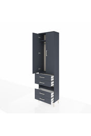 Arges Dolap 3 Raflı 4 Çekmeceli Tek Askılı 60x30x221 - S29M100V5A