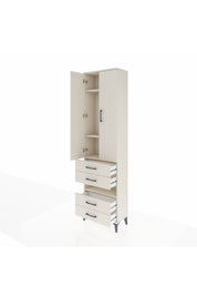 Arges Dolap 4 Raflı 4 Çekmeceli 2 Kapaklı 60x30x221 - S29M101V1A
