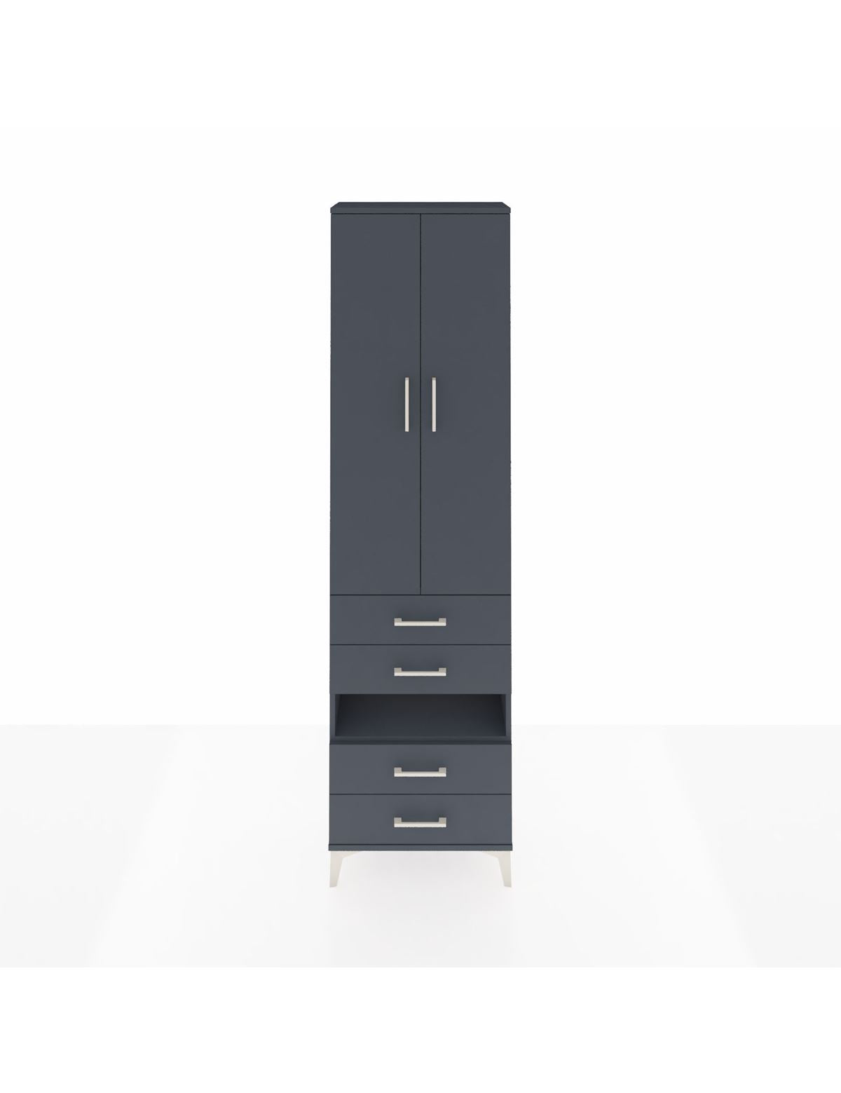 Arges Dolap 4 Raflı 4 Çekmeceli 2 Kapaklı 60x30x221 - S29M101V5A