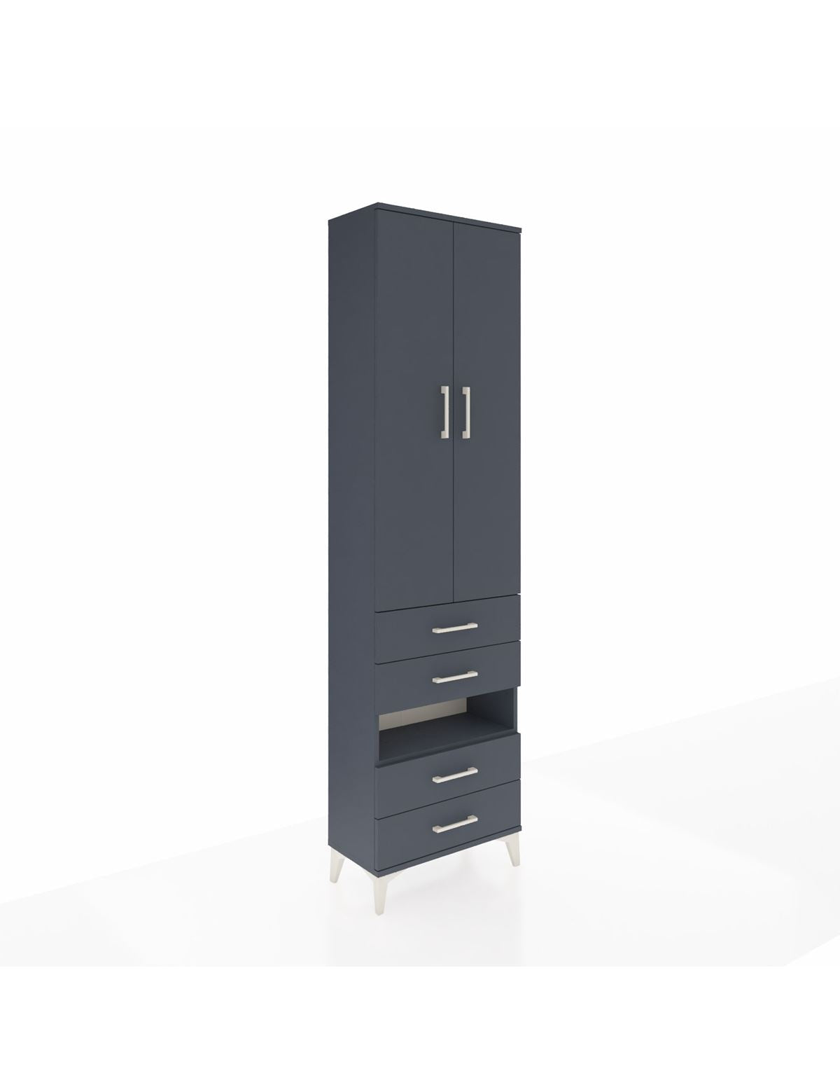 Arges Dolap 4 Raflı 4 Çekmeceli 2 Kapaklı 60x30x221 - S29M101V5A