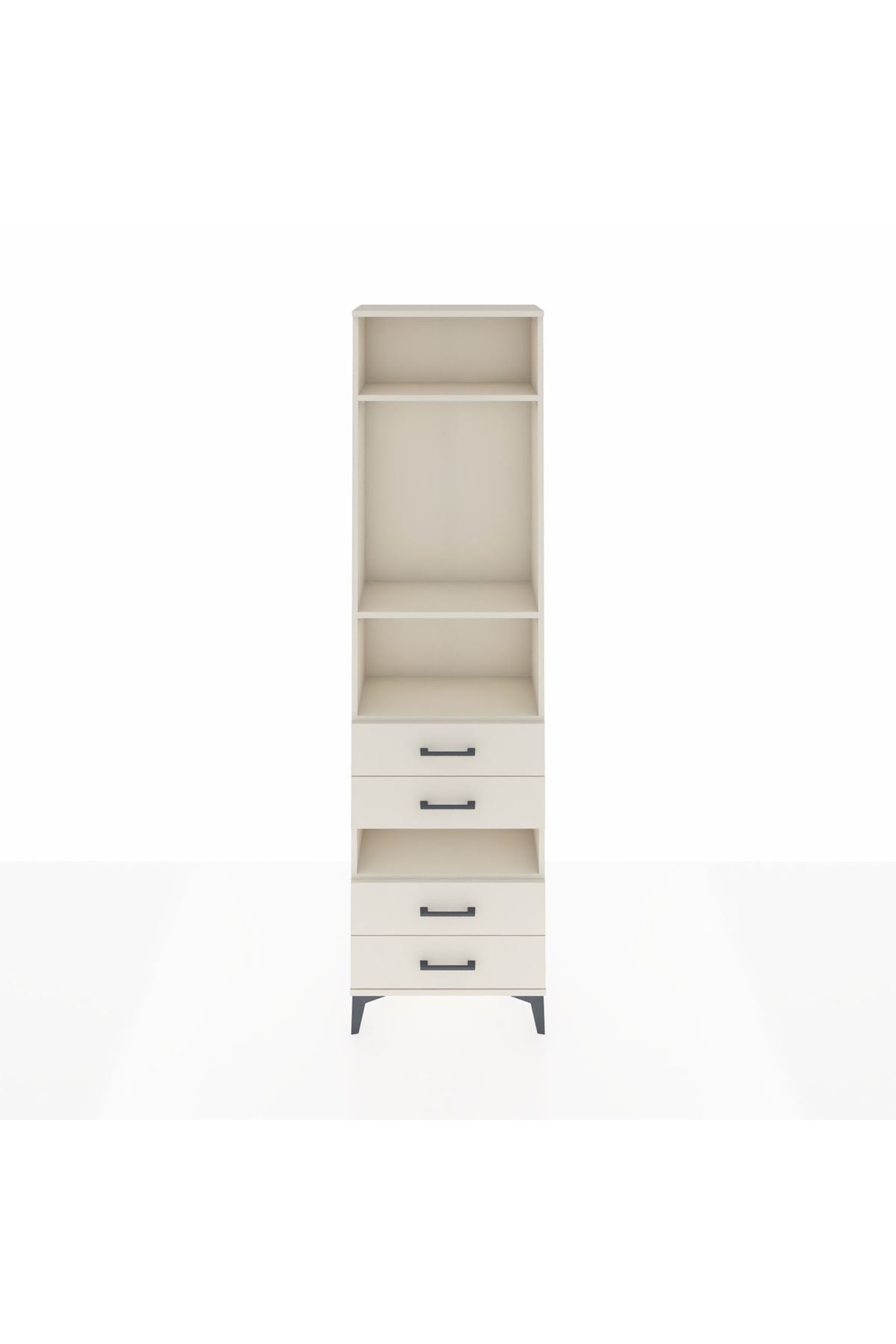 Arges Dolap 4 Raflı 4 Çekmeceli 60x30x221 - S29M102V1A