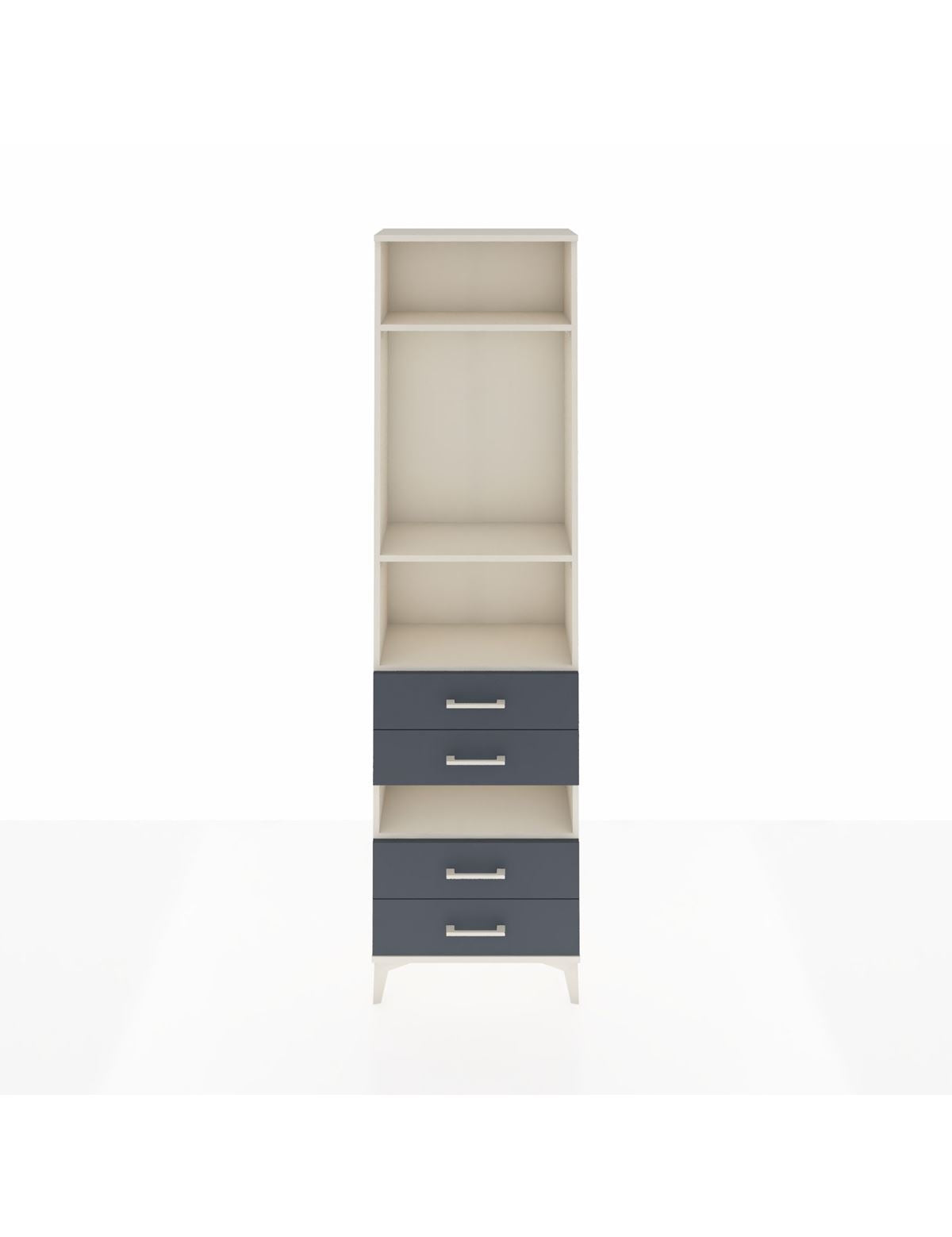 Arges Dolap 4 Raflı 4 Çekmeceli 60x30x221 - S29M102V2A