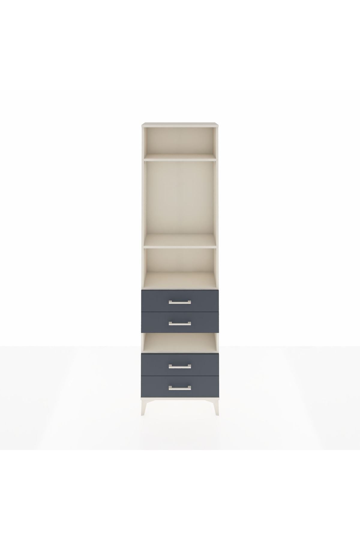 Arges Dolap 4 Raflı 4 Çekmeceli 60x30x221 - S29M102V2A