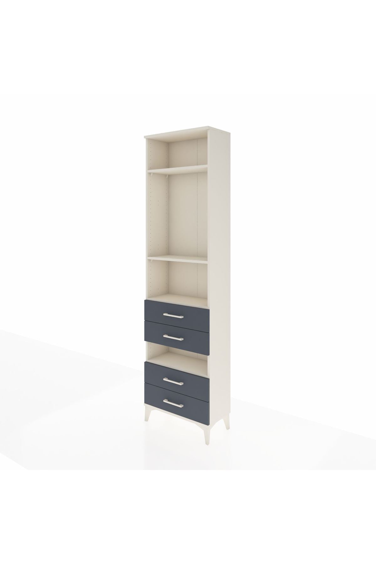 Arges Dolap 4 Raflı 4 Çekmeceli 60x30x221 - S29M102V2A