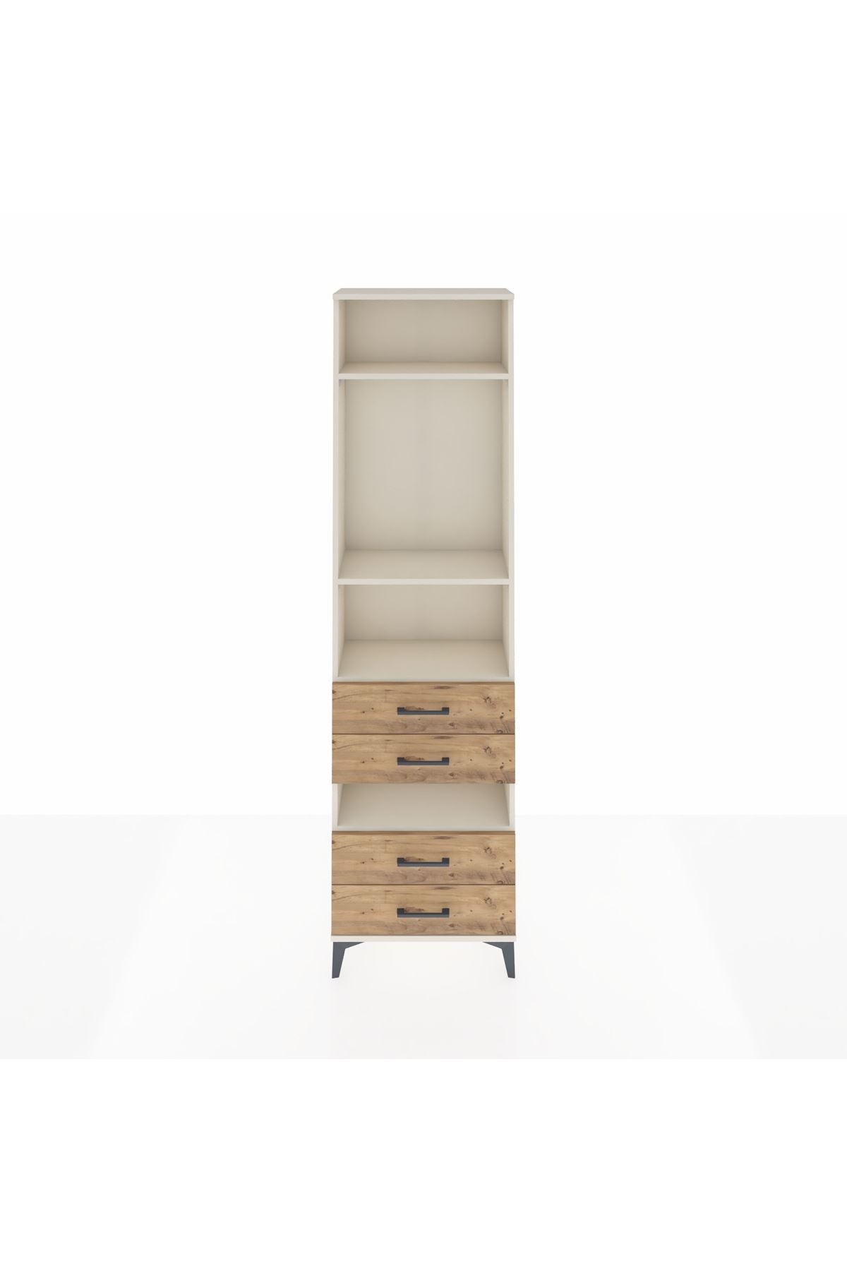 Arges Dolap 4 Raflı 4 Çekmeceli 60x30x221 - S29M102V3A