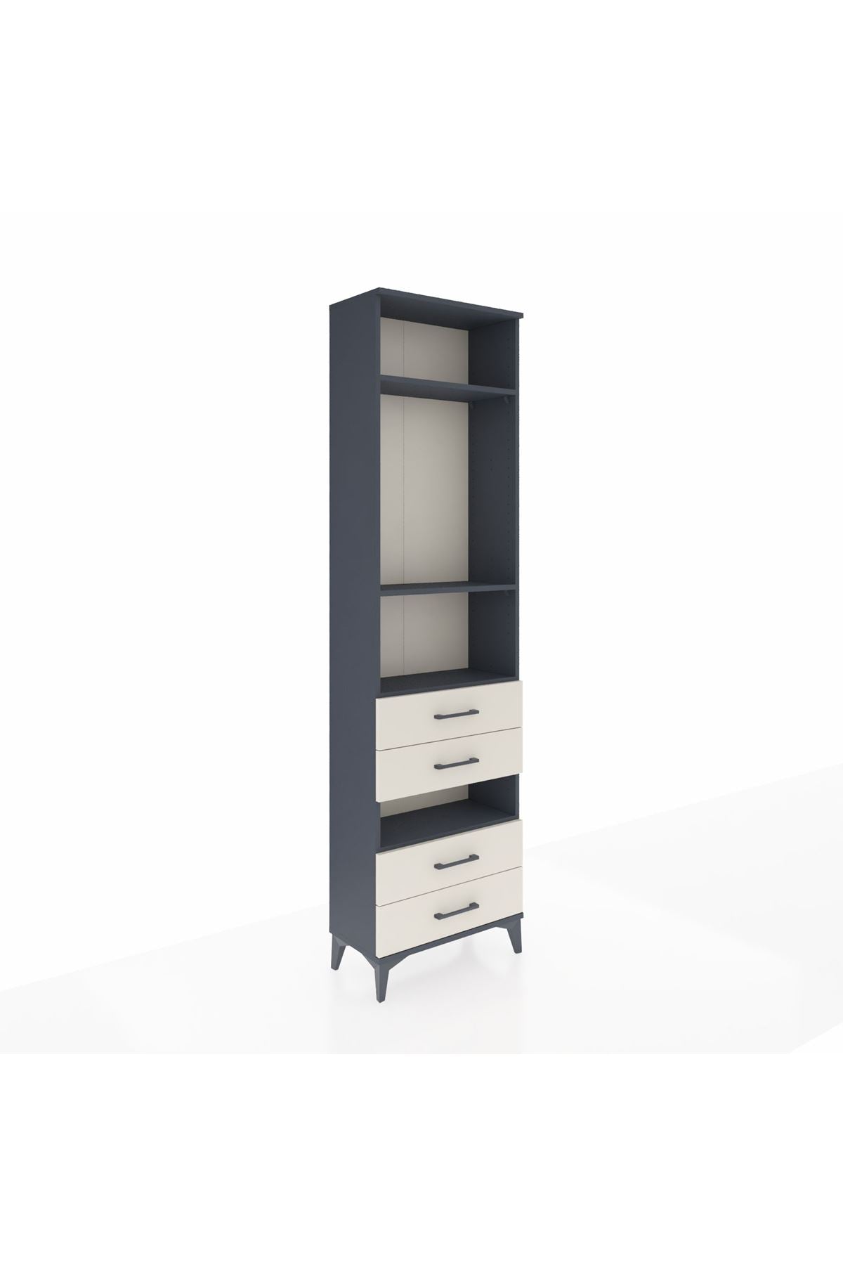 Arges Dolap 4 Raflı 4 Çekmeceli 60x30x221 - S29M102V4A