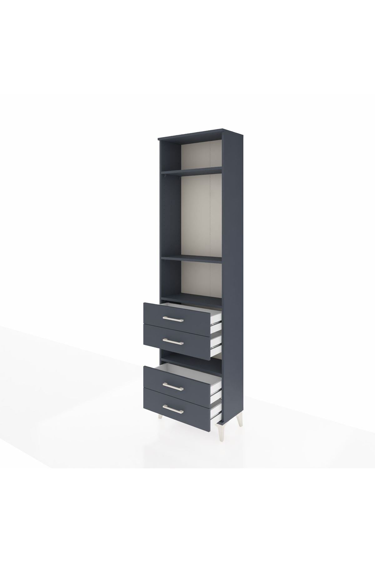 Arges Dolap 4 Raflı 4 Çekmeceli 60x30x221 - S29M102V5A