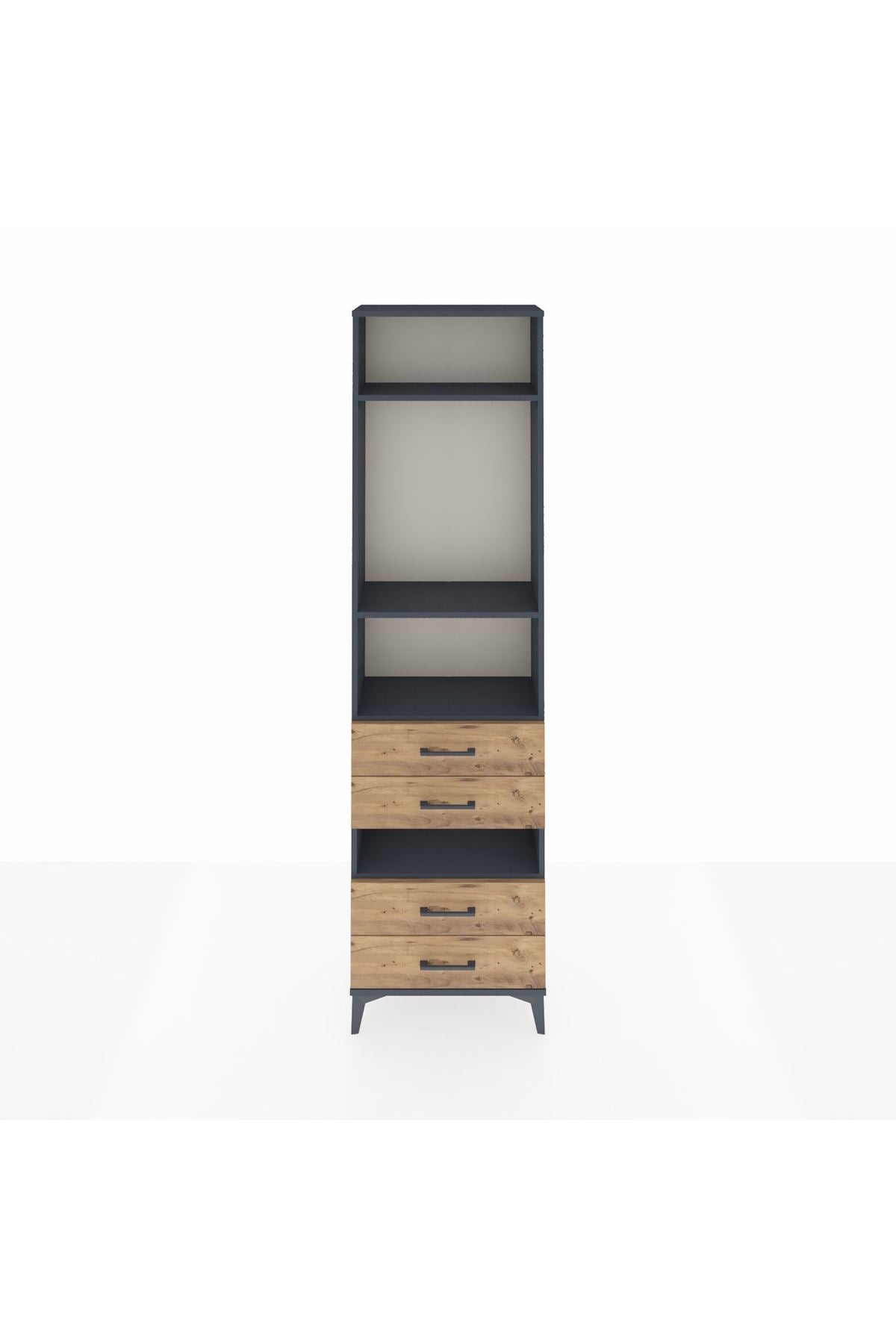 Arges Dolap 4 Raflı 4 Çekmeceli 60x30x221 - S29M102V6A
