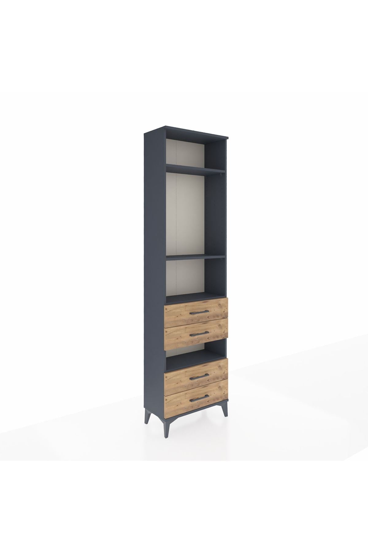 Arges Dolap 4 Raflı 4 Çekmeceli 60x30x221 - S29M102V6A