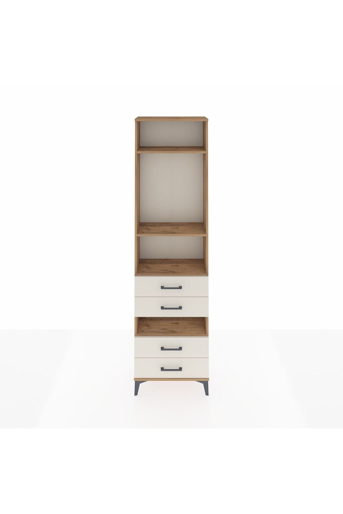 Arges Dolap 4 Raflı 4 Çekmeceli 60x30x221 - S29M102V7A