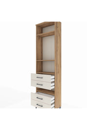Arges Dolap 4 Raflı 4 Çekmeceli 60x30x221 - S29M102V7A