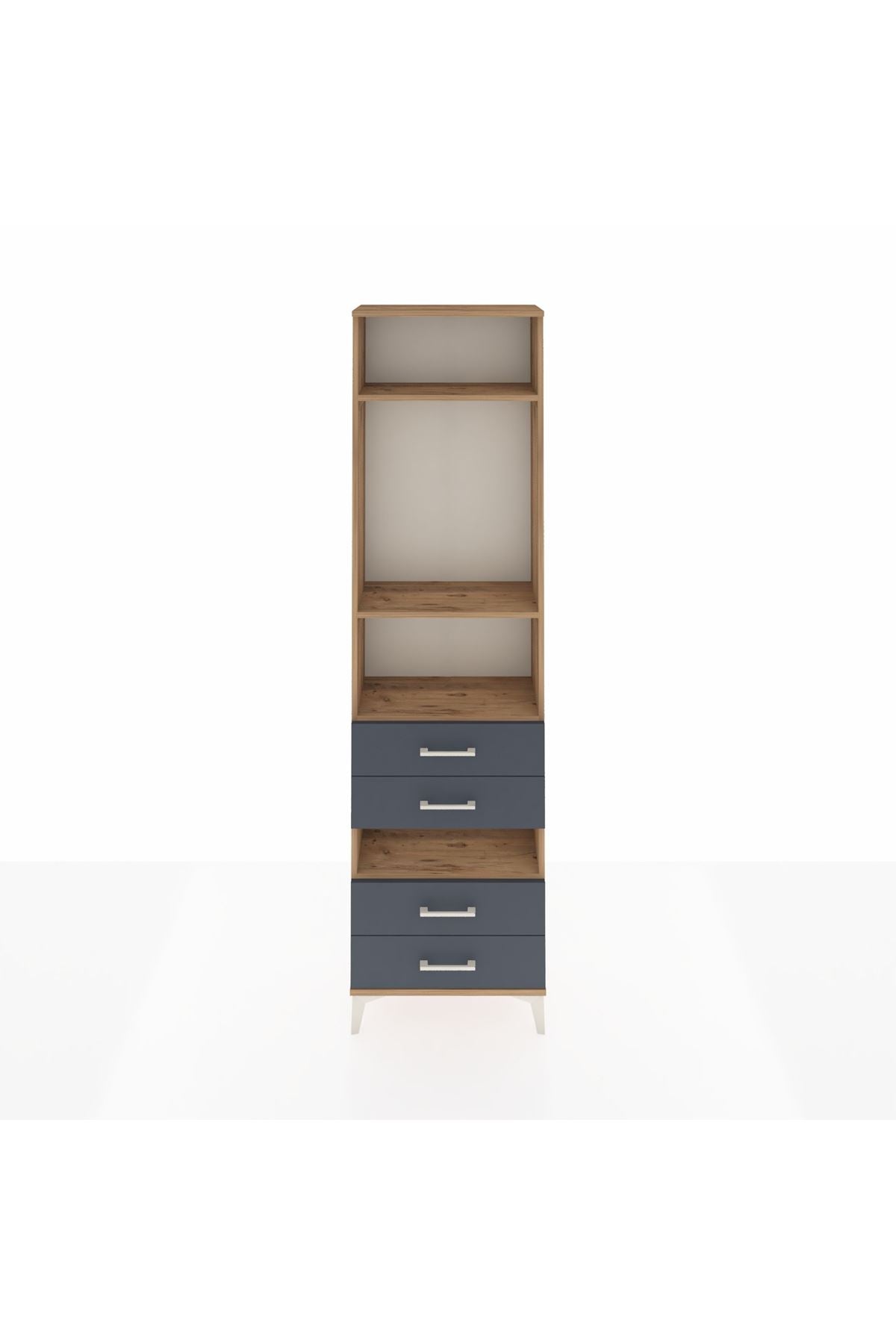 Arges Dolap 4 Raflı 4 Çekmeceli 60x30x221 - S29M102V8A