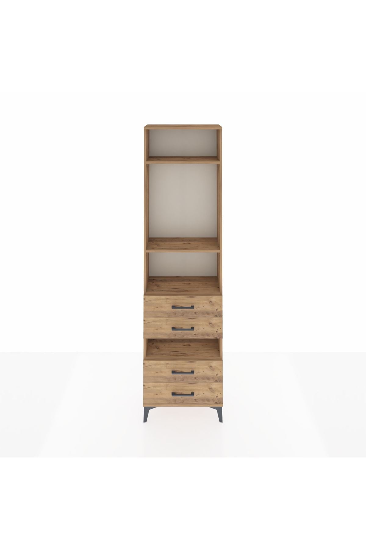 Arges Dolap 4 Raflı 4 Çekmeceli 60x30x221 - S29M102V9A