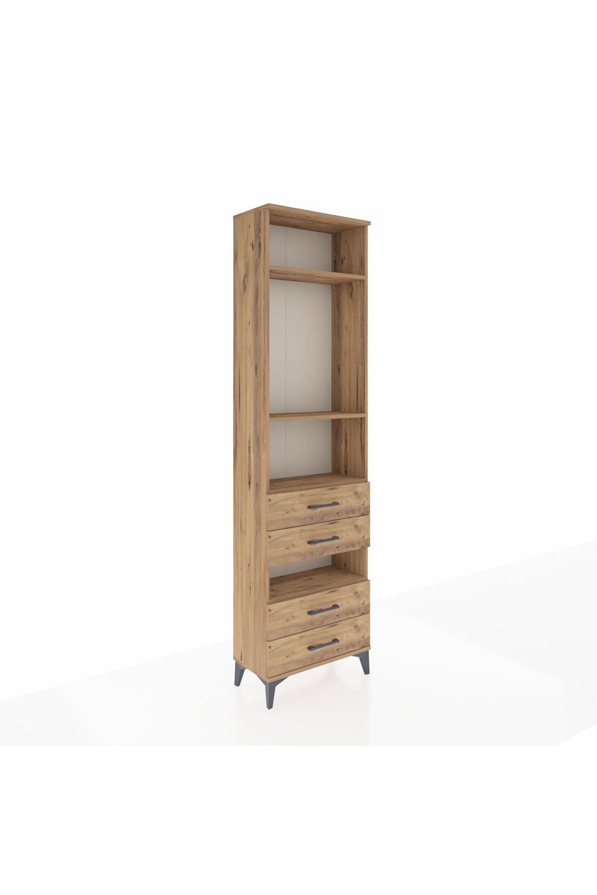 Arges Dolap 4 Raflı 4 Çekmeceli 60x30x221 - S29M102V9A