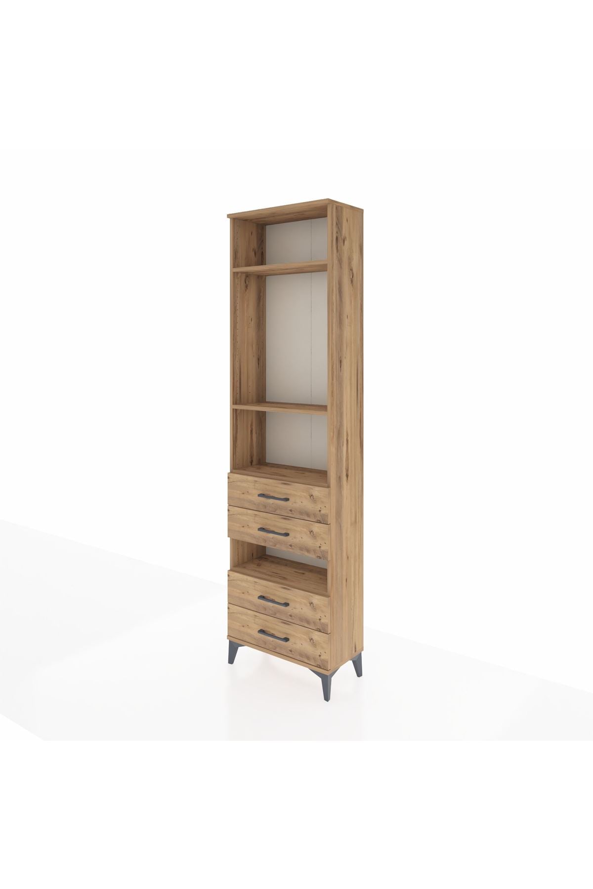 Arges Dolap 4 Raflı 4 Çekmeceli 60x30x221 - S29M102V9A