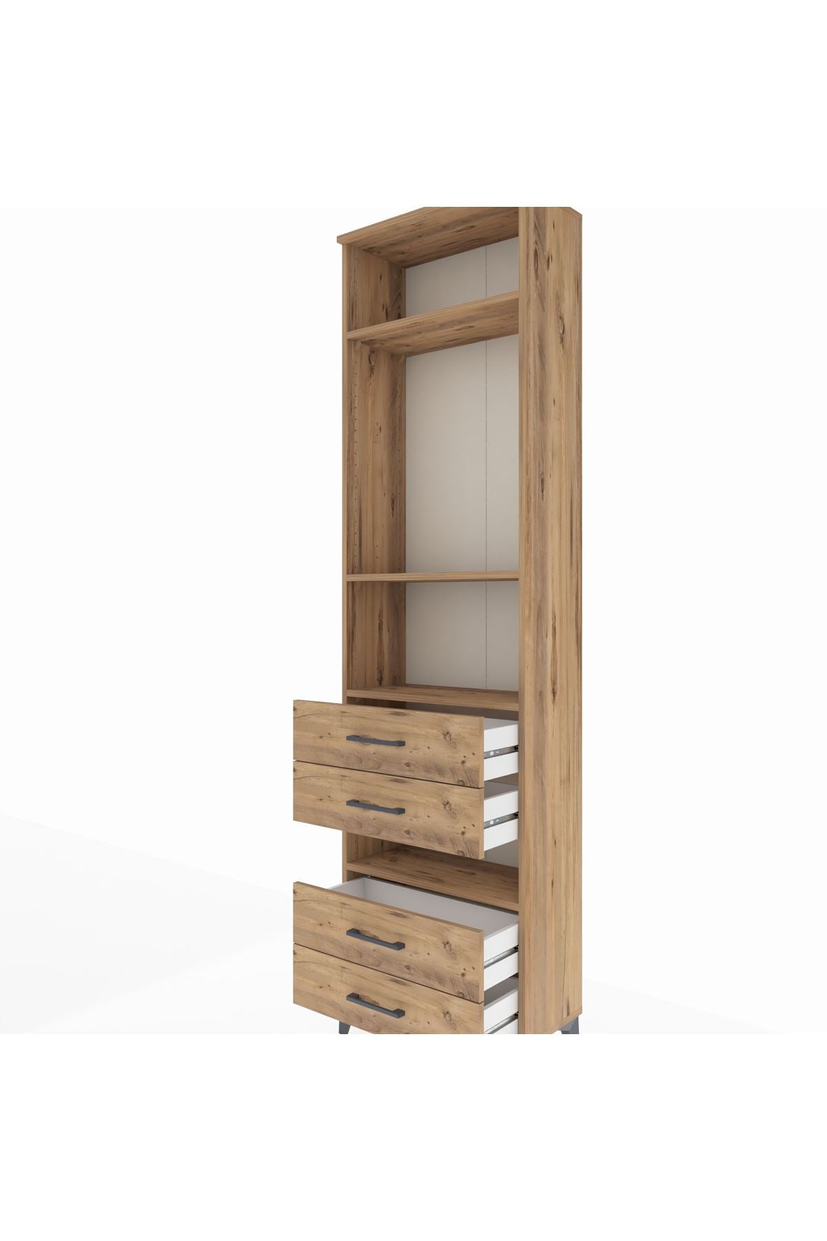 Arges Dolap 4 Raflı 4 Çekmeceli 60x30x221 - S29M102V9A