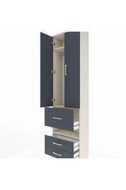 Arges Dolap 3 Raflı 3 Çekmeceli Tek Askılı 60x30x221 - S29M103V2A