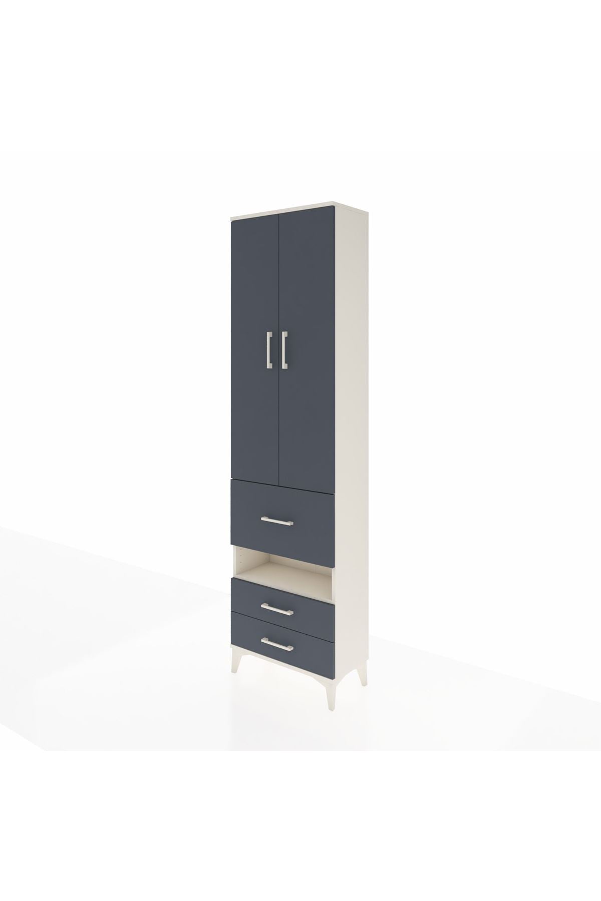 Arges Dolap 3 Raflı 3 Çekmeceli Tek Askılı 60x30x221 - S29M103V2A