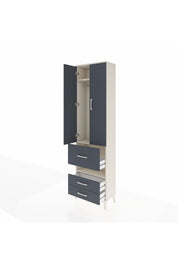 Arges Dolap 3 Raflı 3 Çekmeceli Tek Askılı 60x30x221 - S29M103V2A