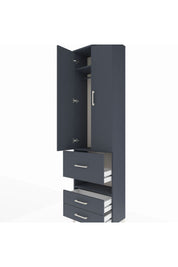 Arges Dolap 3 Raflı 3 Çekmeceli Tek Askılı 60x30x221 - S29M103V5A
