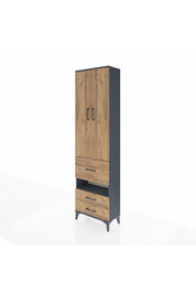 Arges Dolap 3 Raflı 3 Çekmeceli Tek Askılı 60x30x221 - S29M103V6A